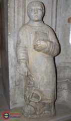 Chiesa di Sant’Antonio Abate – Statua di San Leonardo, XIII sec.