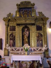 Chiesa di Sant’Antonio Abate di Campobasso – Altare del Sacro Cuore – Scipione Cecere, tele di San Gregorio Magno e San Giovanni Battista