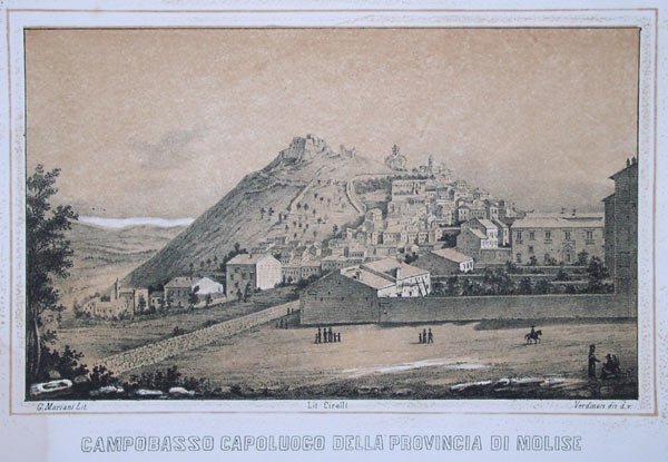 Campobasso in una stampa del XIX secolo